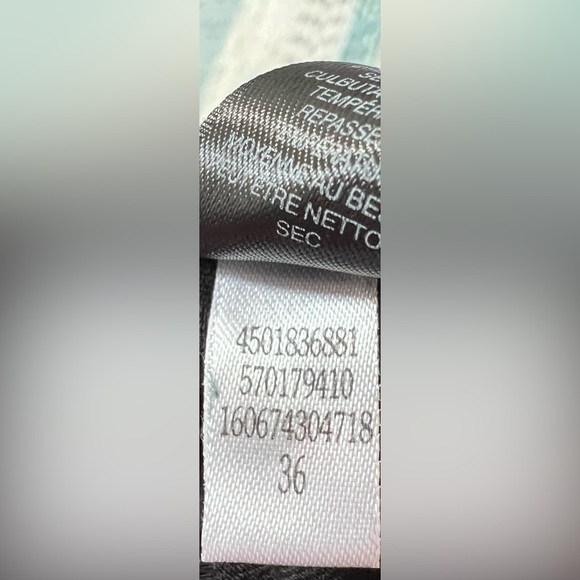 WHITE HOUSE BLACK MARKET Striped Blue & Black Dress - Picture 9 of 10